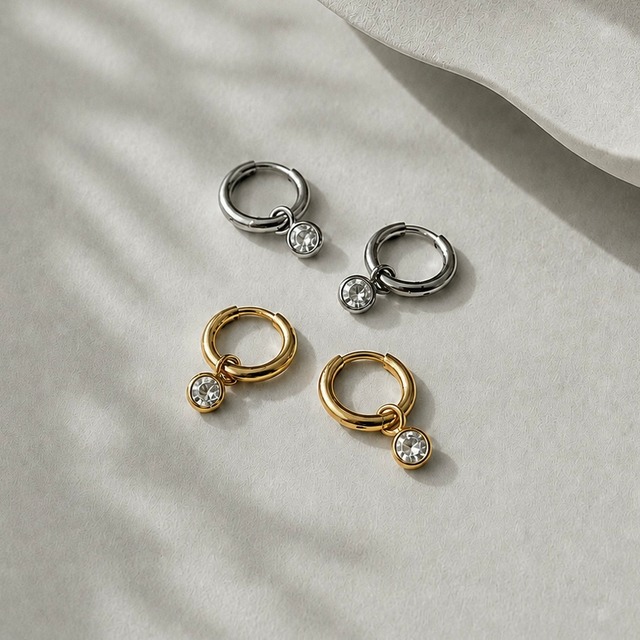 stainless steel hoop pierce  ステンレスピアス