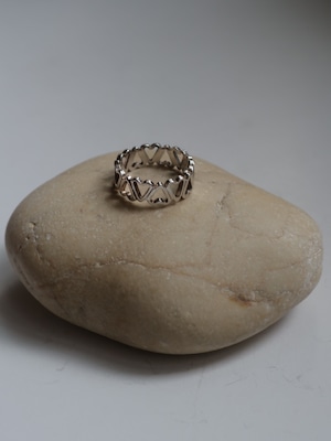 <vintage silver925>heart band ring