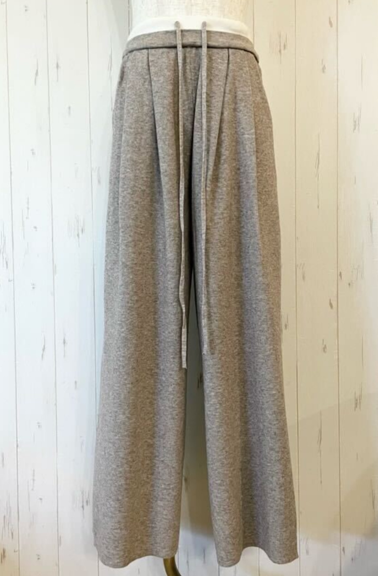 ルスポレ ニットピンタックパンツ