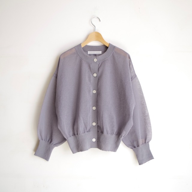 one f  Sheer Cardigan  GREY