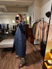 1970's-80's Vintage "ORATOP" Made in Finland Dark Navy Coat / フィンランド製ステンカラーコート
