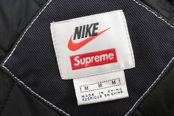 Supreme 18AW × NIKE DOUBLE ZIP QUILTED WORK JACKET BLACK Supreme 18AW × NIKE DOUBLE ZIP QUILTED WORK JACKET BLACK