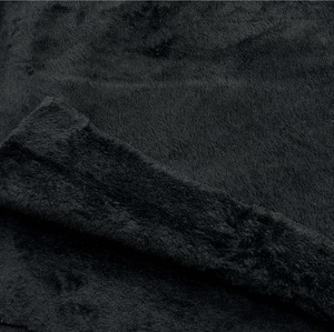 ★TB900◆2.2m◆アクリル混両面ソフト滑らかエコファー生地◆ブラック