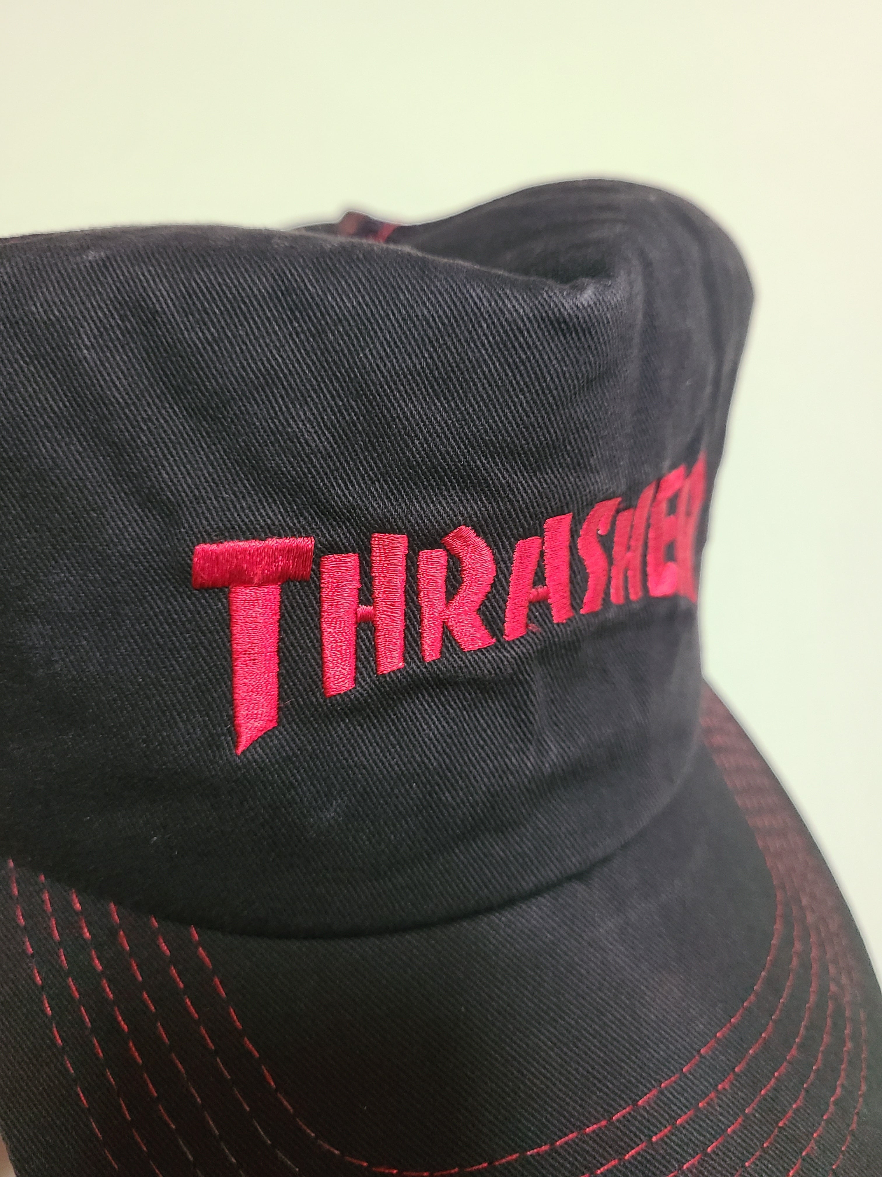 90s USA製 Thrasher magazine メッシュキャップ スラッシャー スケート