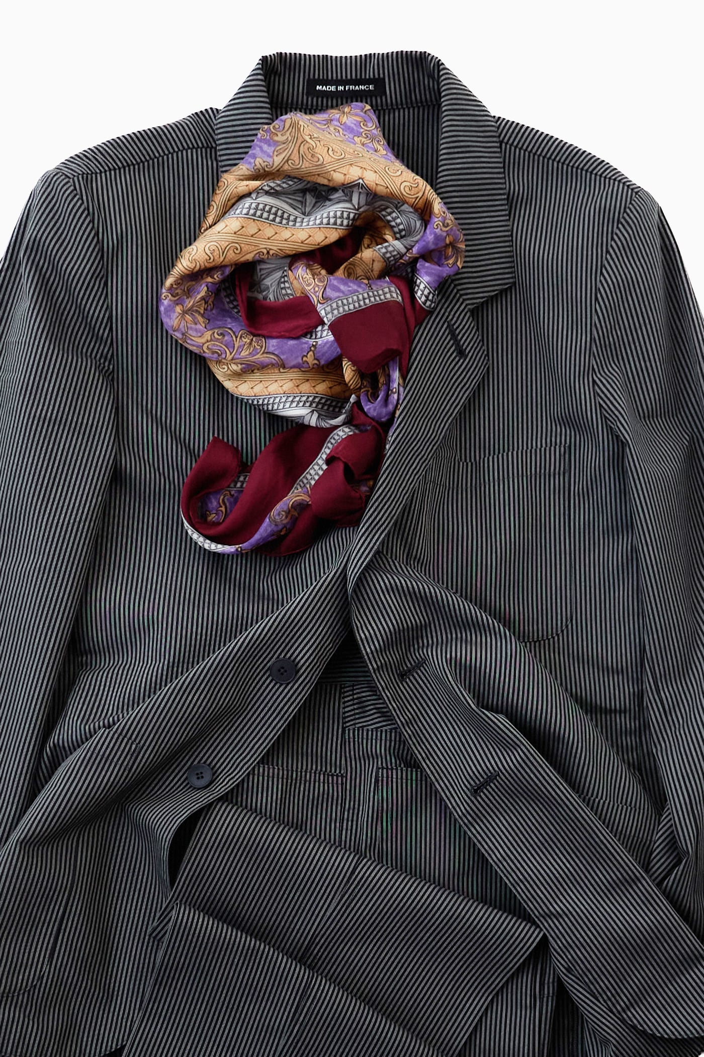 アニエスベーサンライズ期】 フランス製 agnesb. homme STRIPE SLACKS