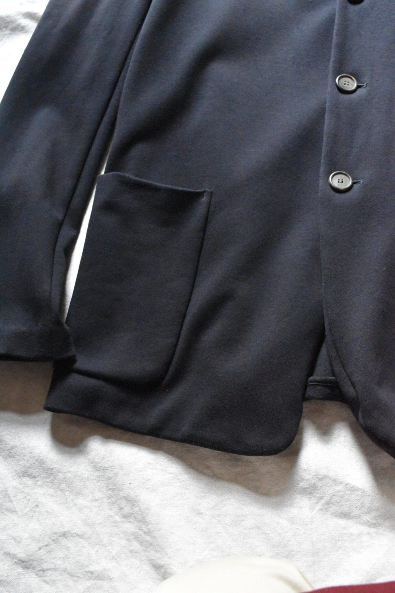 "JIL SANDER" by Raf Simons Navy rayon jacket