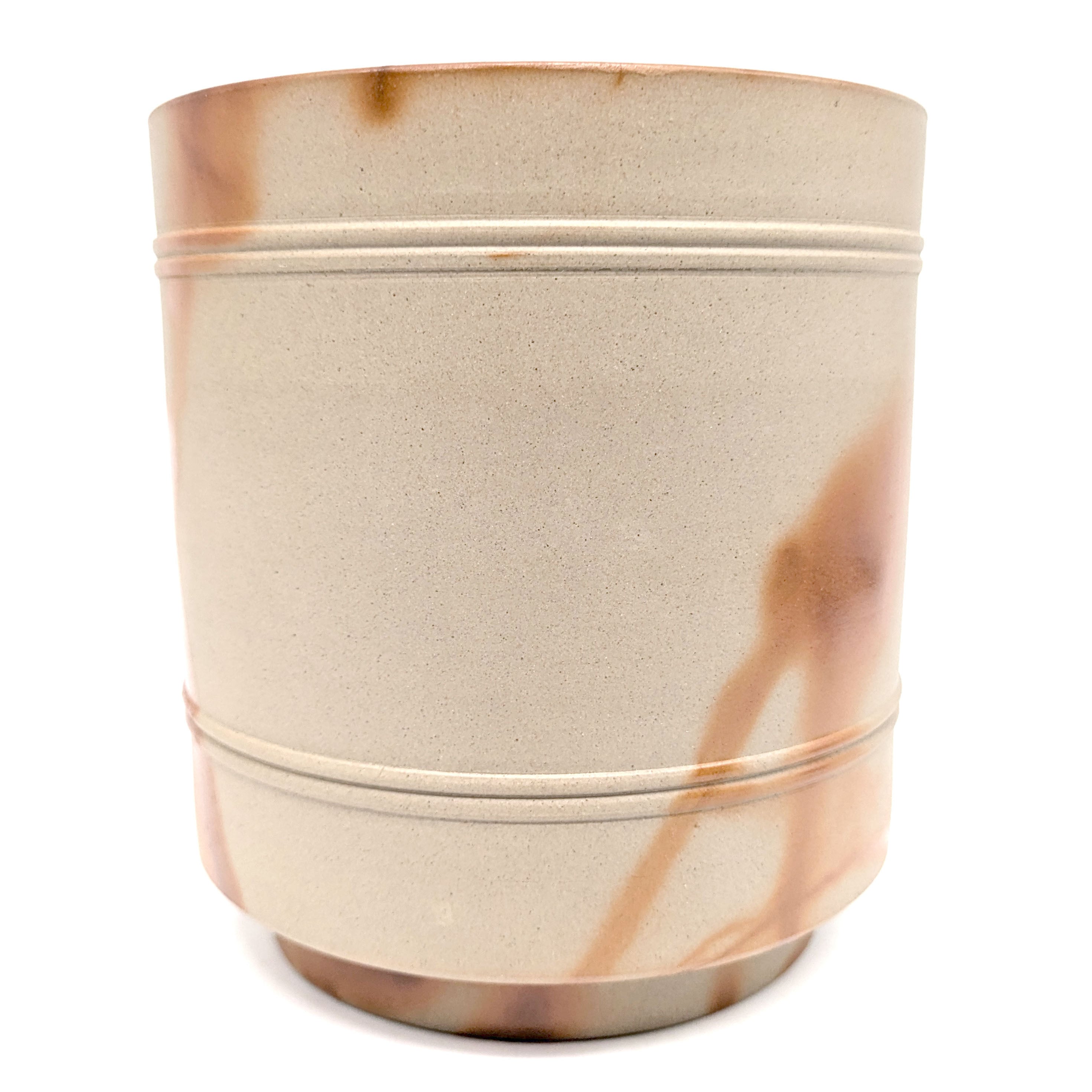 備前焼、木村陶峰作、緋襷水指 割引