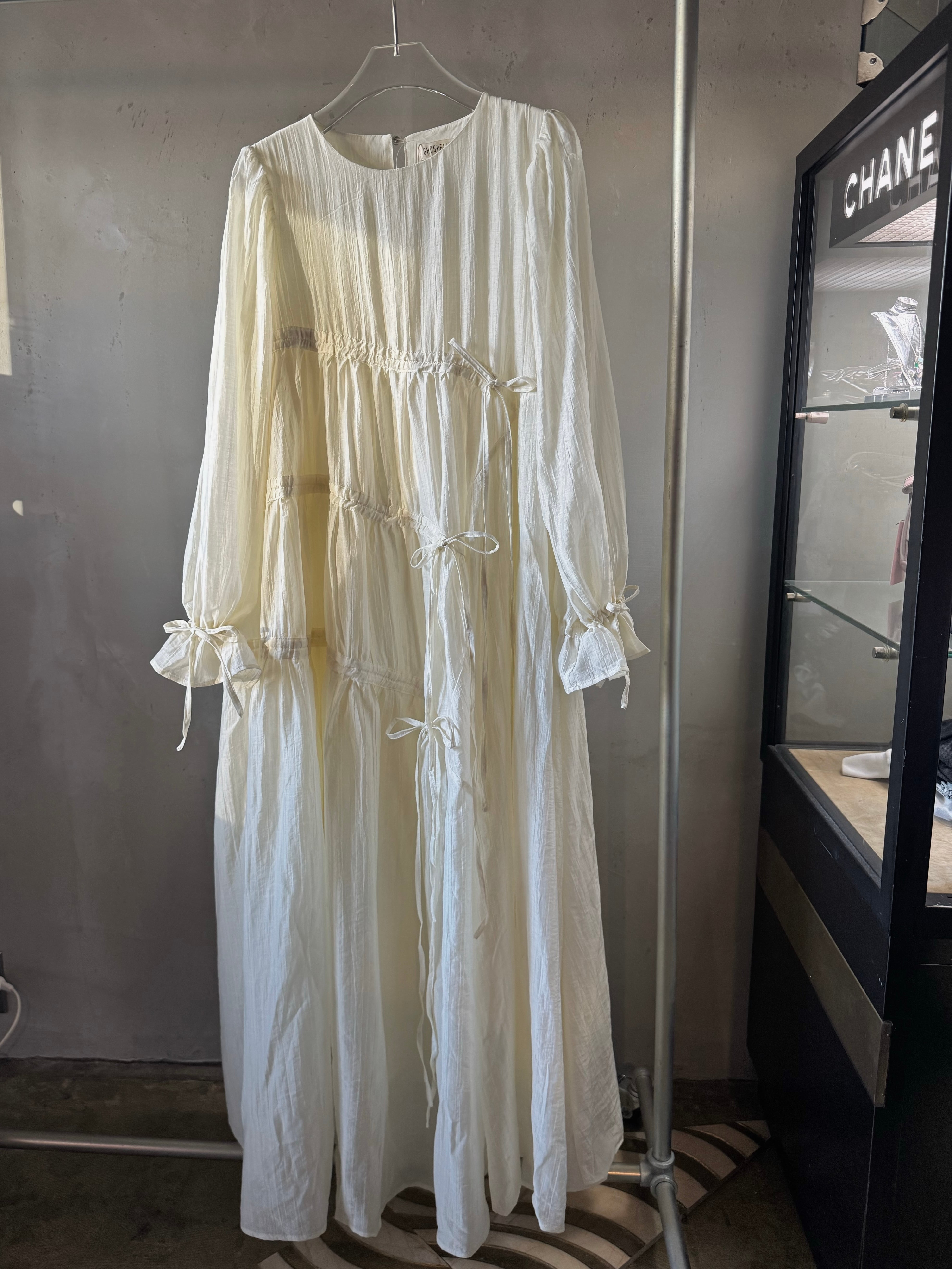 【GHOSPELL】Catalina Ruched Maxi Dress