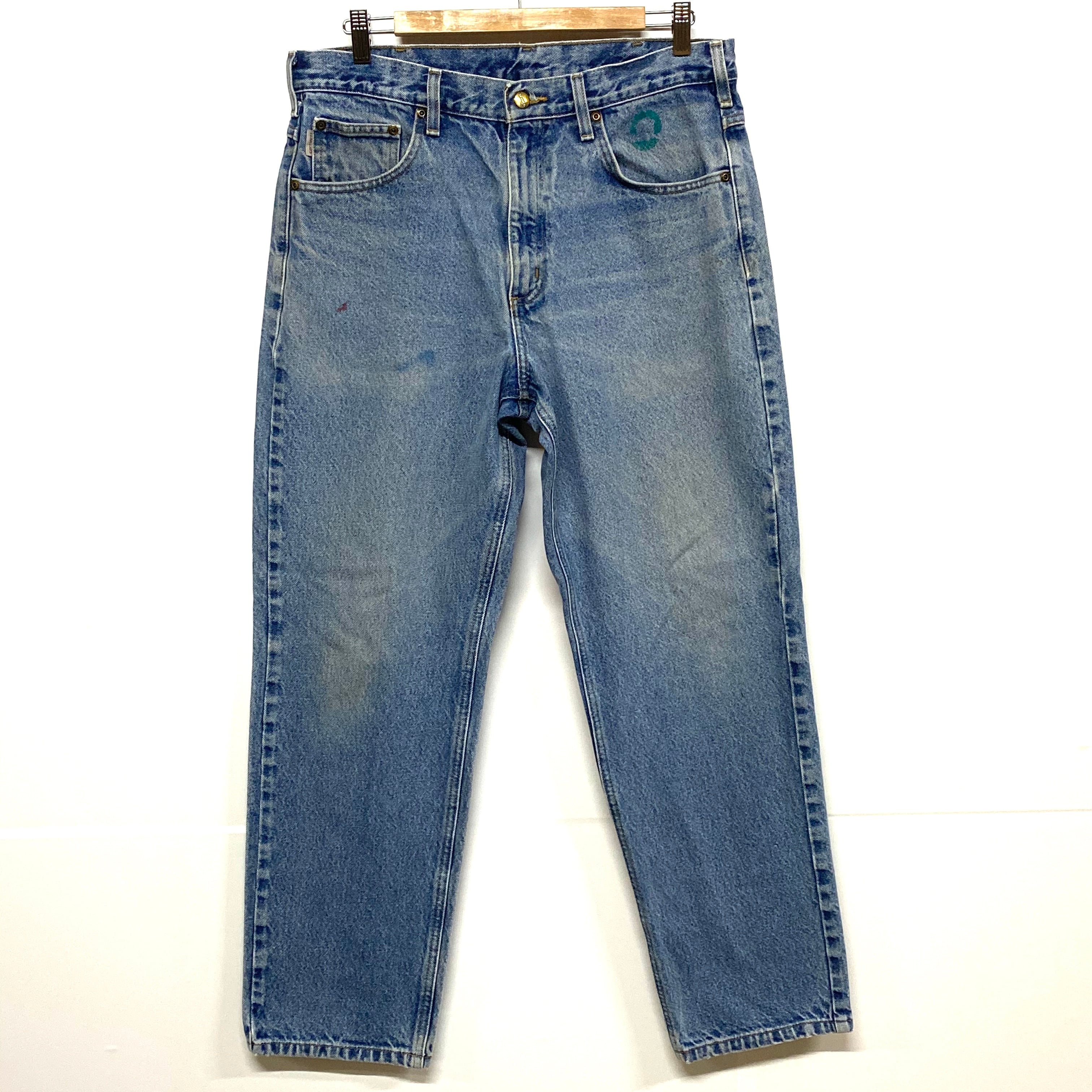Carhartt デニムパンツ W32 L34 色落ち ジーンズ ワイド ワーク Carhartt デニムパンツ W32 L34 色落ち ジーンズ ワイド ワーク