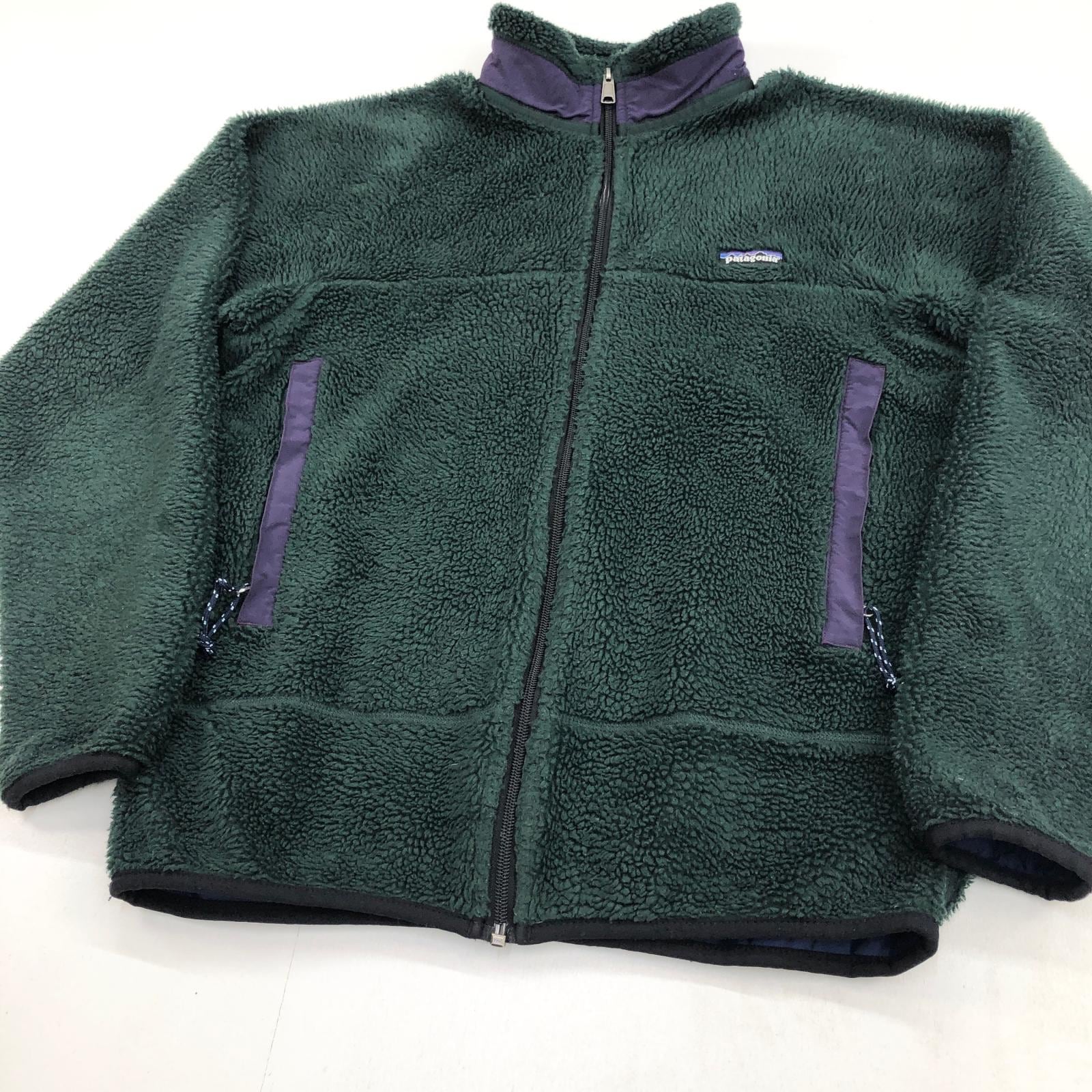 90年代 patagonia フリースカーディガン オリーブグリーン パタゴニア