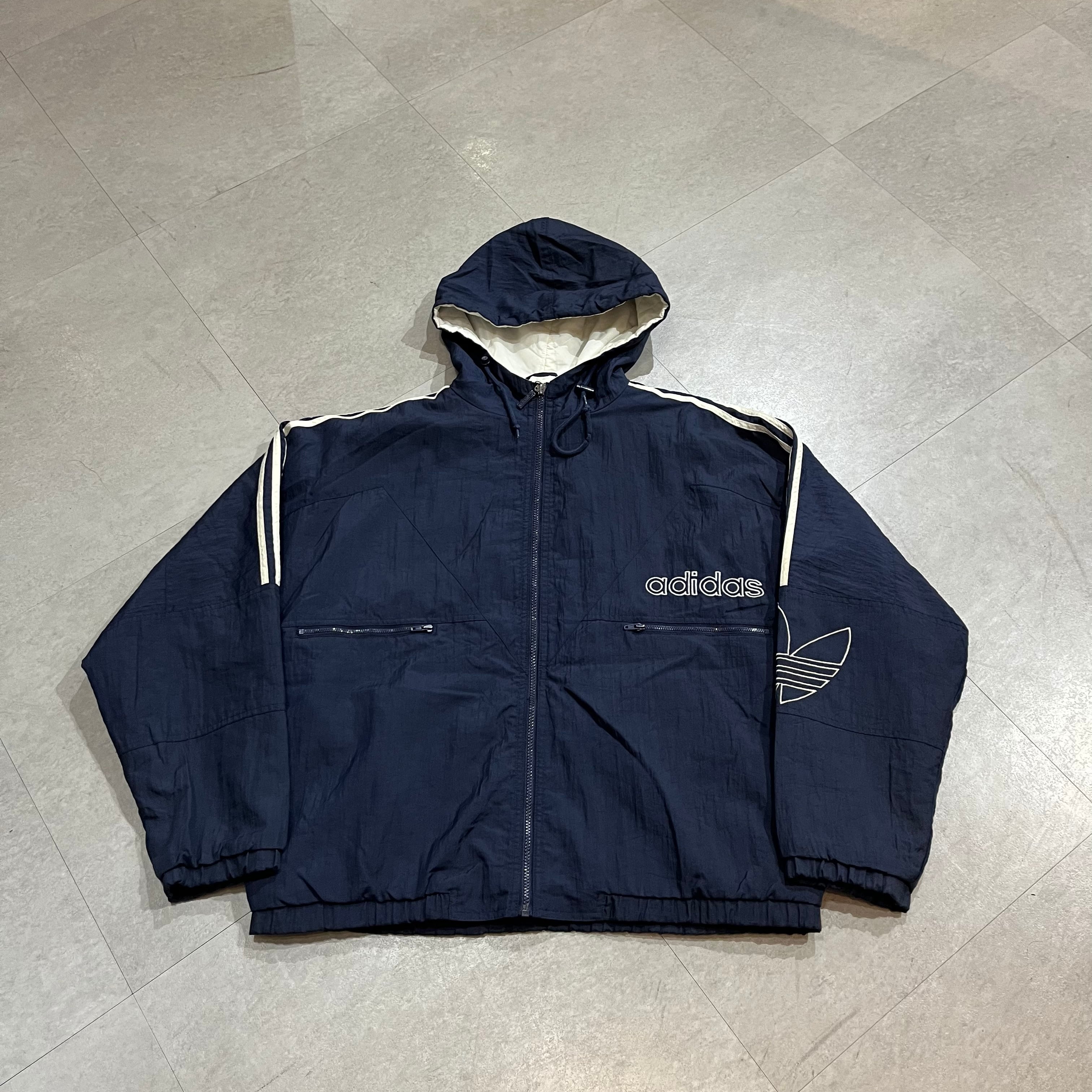 size:M【 adidas 】アディダス ナイロンジャケット フーディー ...