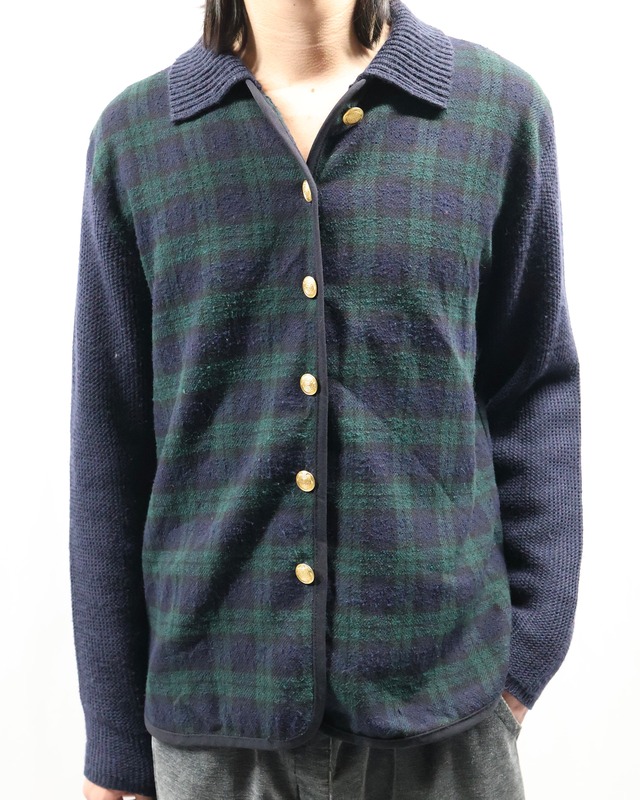 check shirt cardigan