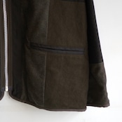 SAGE DE CRET Patchwork Liner Jacket Olive