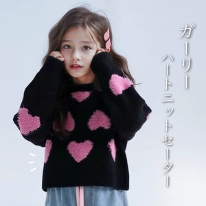 ガーリーハートニットセーター