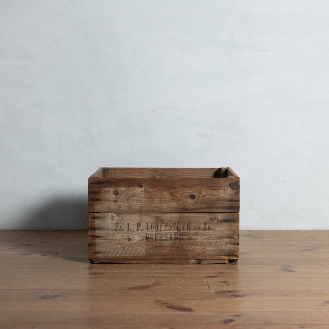 Wood Box / ウッドボックス 【C】〈キャベツボックス・木箱・収納・棚・アンティーク・ヴィンテージ〉112708