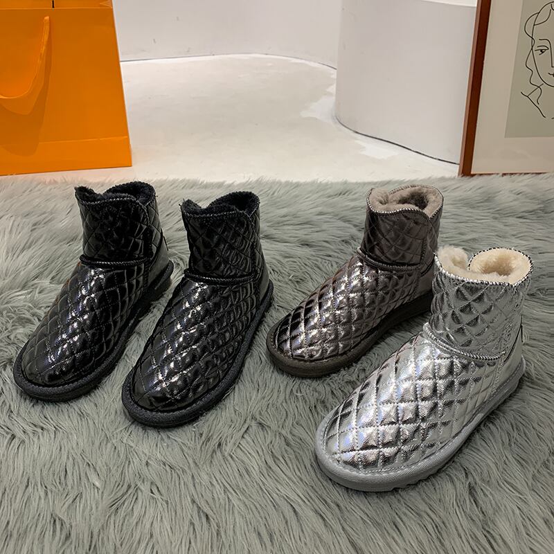 ブーツウィンターカジュアルソリッド カラーレッド 靴 シューズ コットン 冬物 ラウンドトー ソリッドカラー フェイクシューズ77348011956