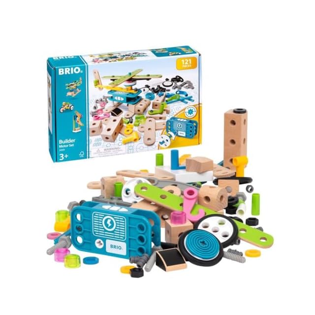 BRIO ( ブリオ ) ビルダー モーターセット [全121ピース] 対象年齢 3歳