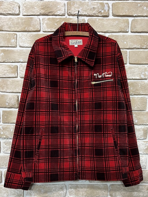 <SNOW PLANT LINITED> PLAID PRINTED CORDUROY JACKET 1st Type