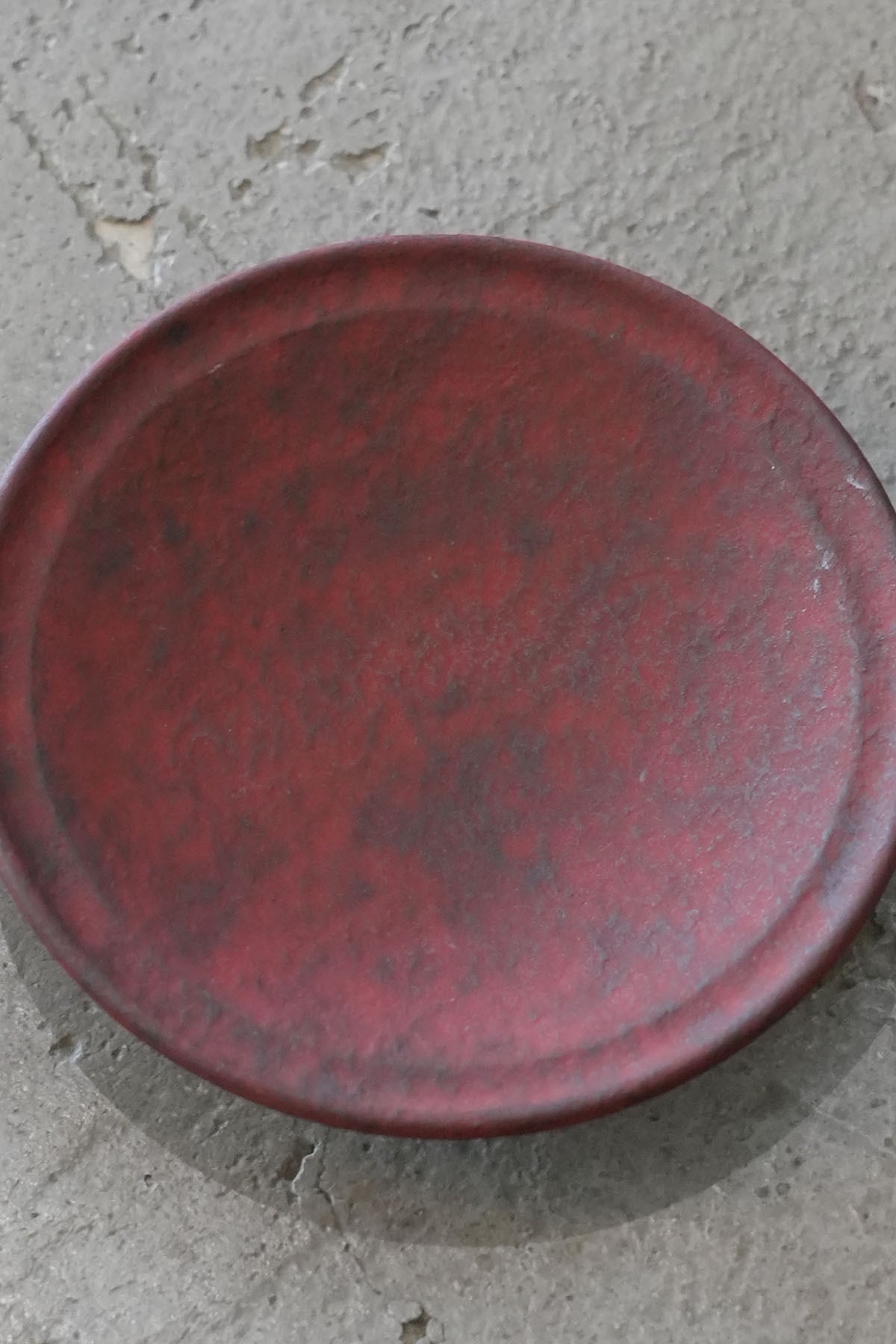 岡崎 慧佑 3寸リム皿(茶黄)25.12-15