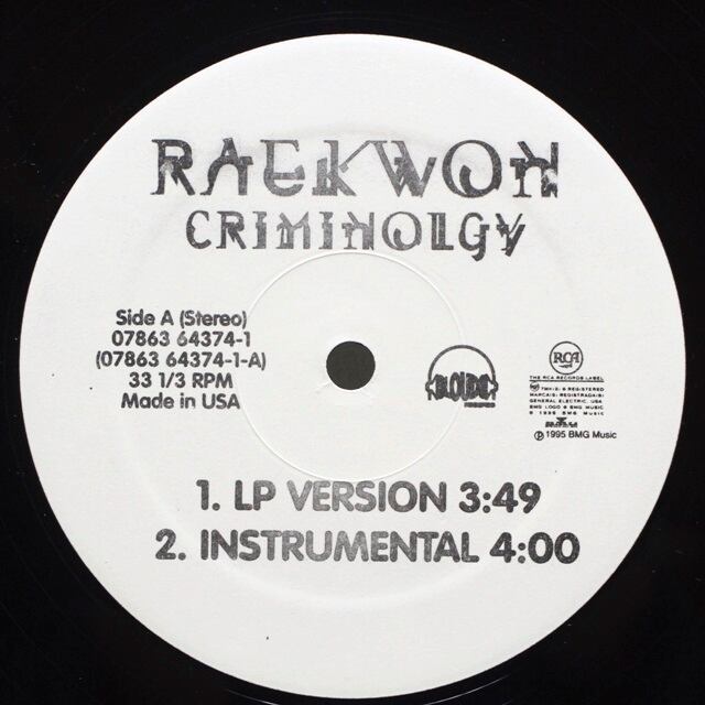 Raekwon Featuring Tony Starks / Criminology / Glaciers Of Ice [07863-64374-1] - 画像3