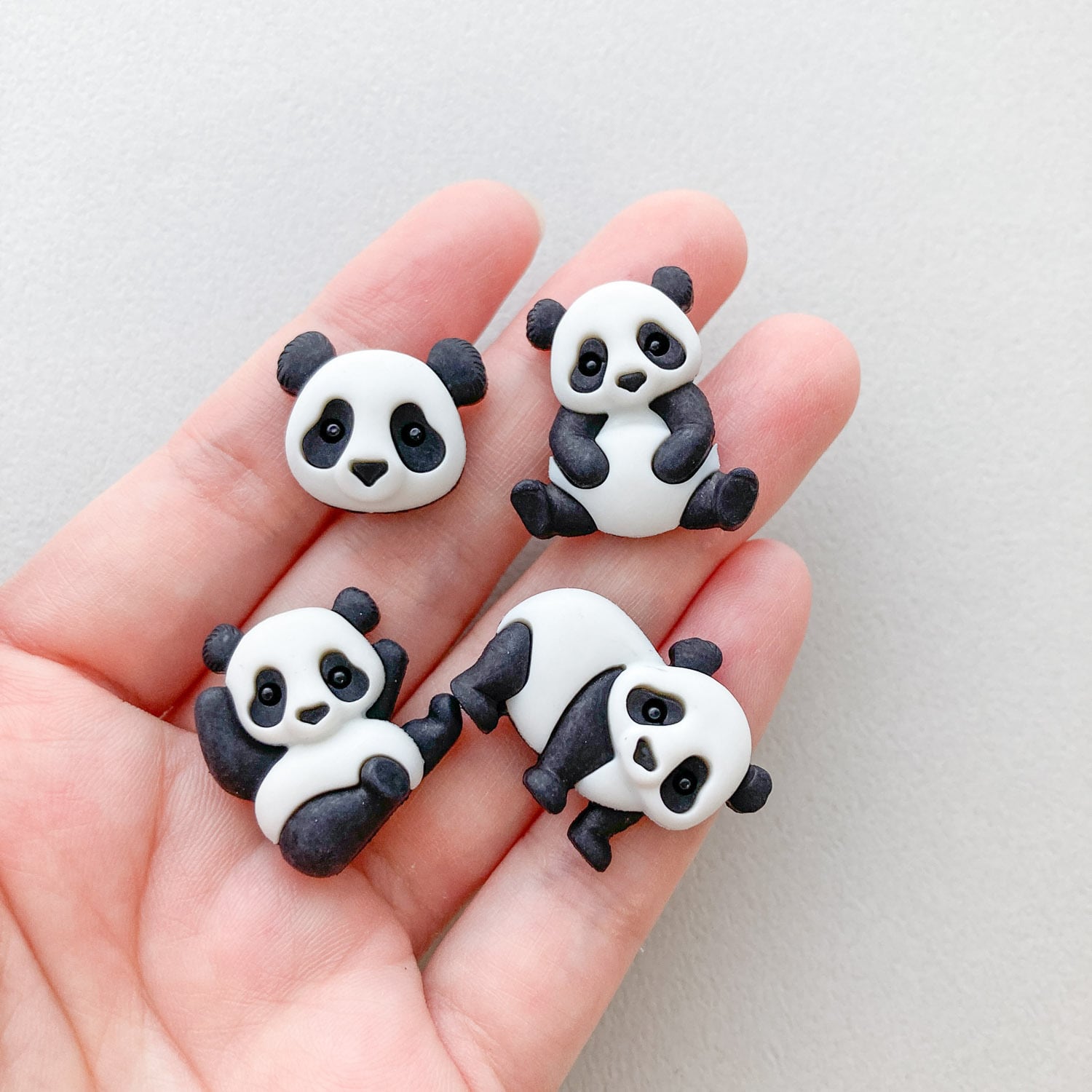 再入荷〉JJボタン パンダボタンパック（5p） | Dua-アクセサリーパーツ