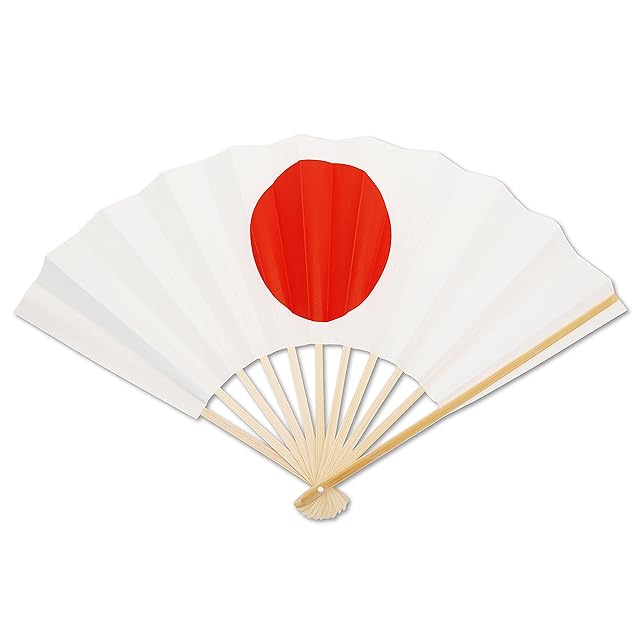 在庫処分】9寸 11間 27cm 両面日の丸 日の丸 扇子 日本代表応援グッズ
