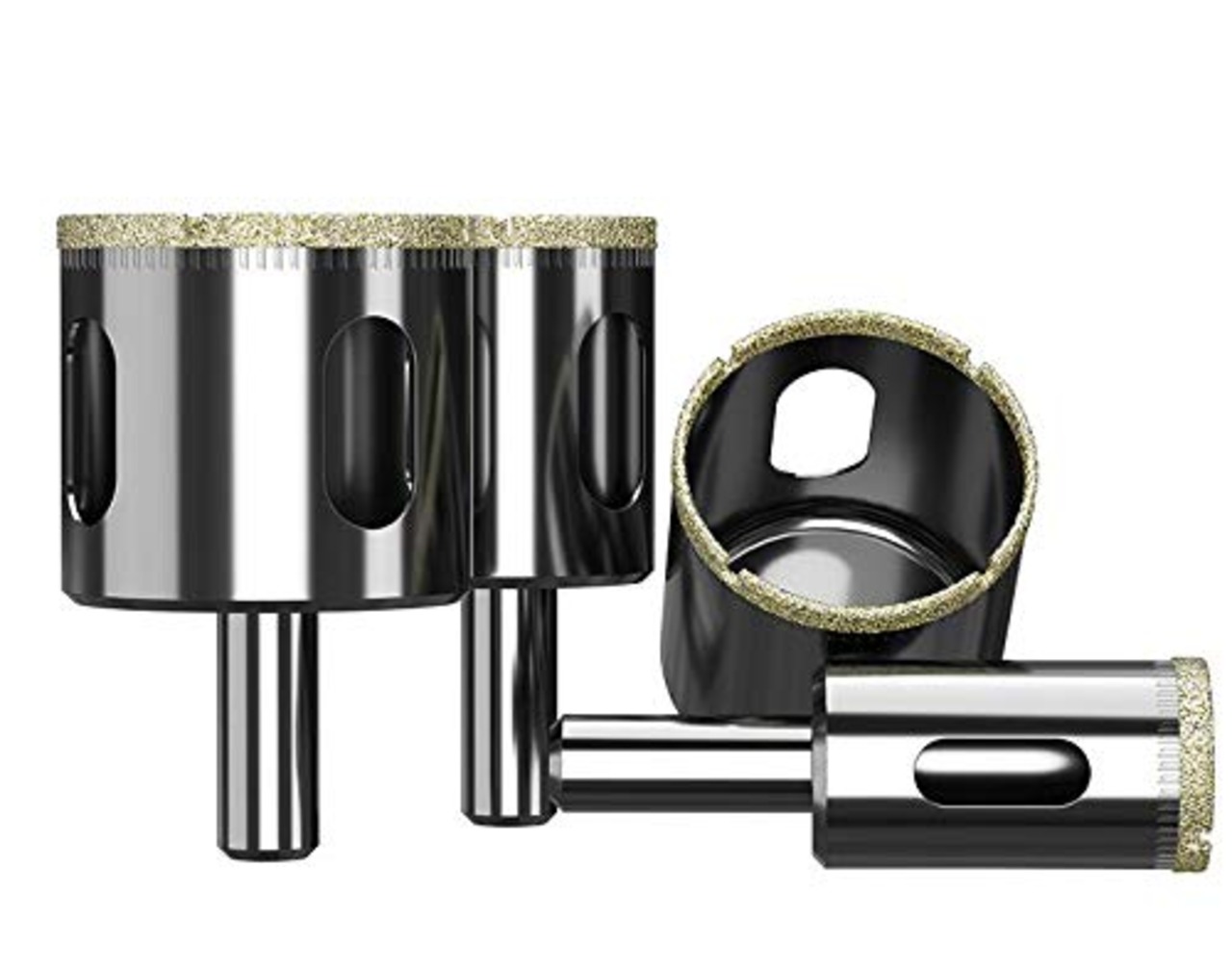 ダイヤモンドホールソー コアビット ガラス タイル 穴あけ 超硬 ホルソー セット 陶器 硝子 レンガ ライル 木材 大理石 ガラス 穴あけ 切削 工具 ドリルビット (10本)