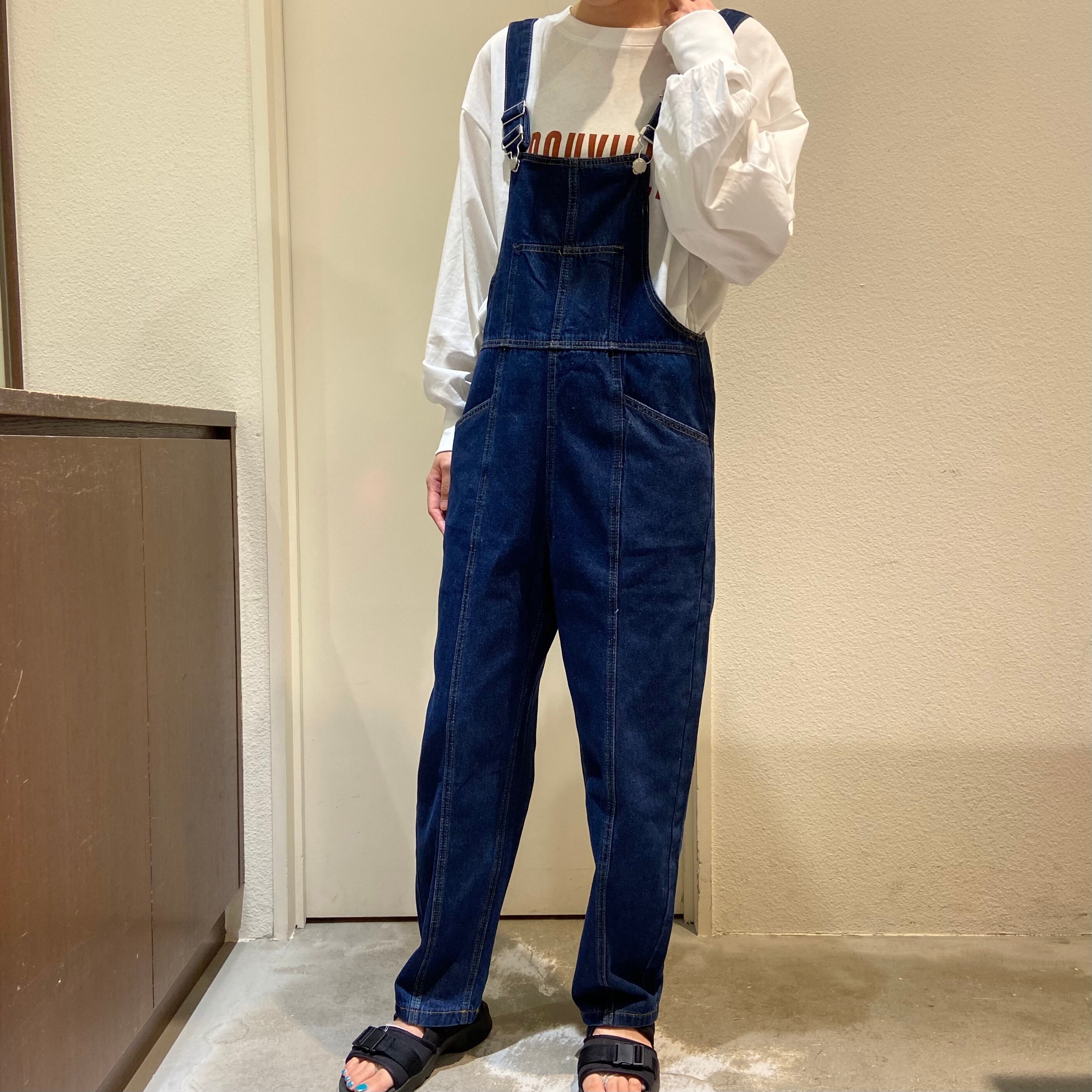 【enough for me】デニムサロペット