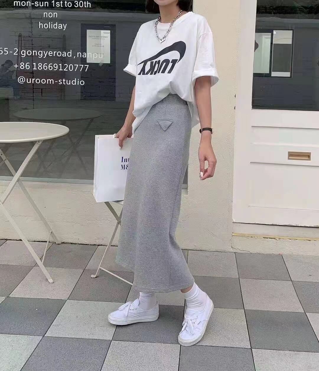 コットンロングスカート　AJ11352-5833