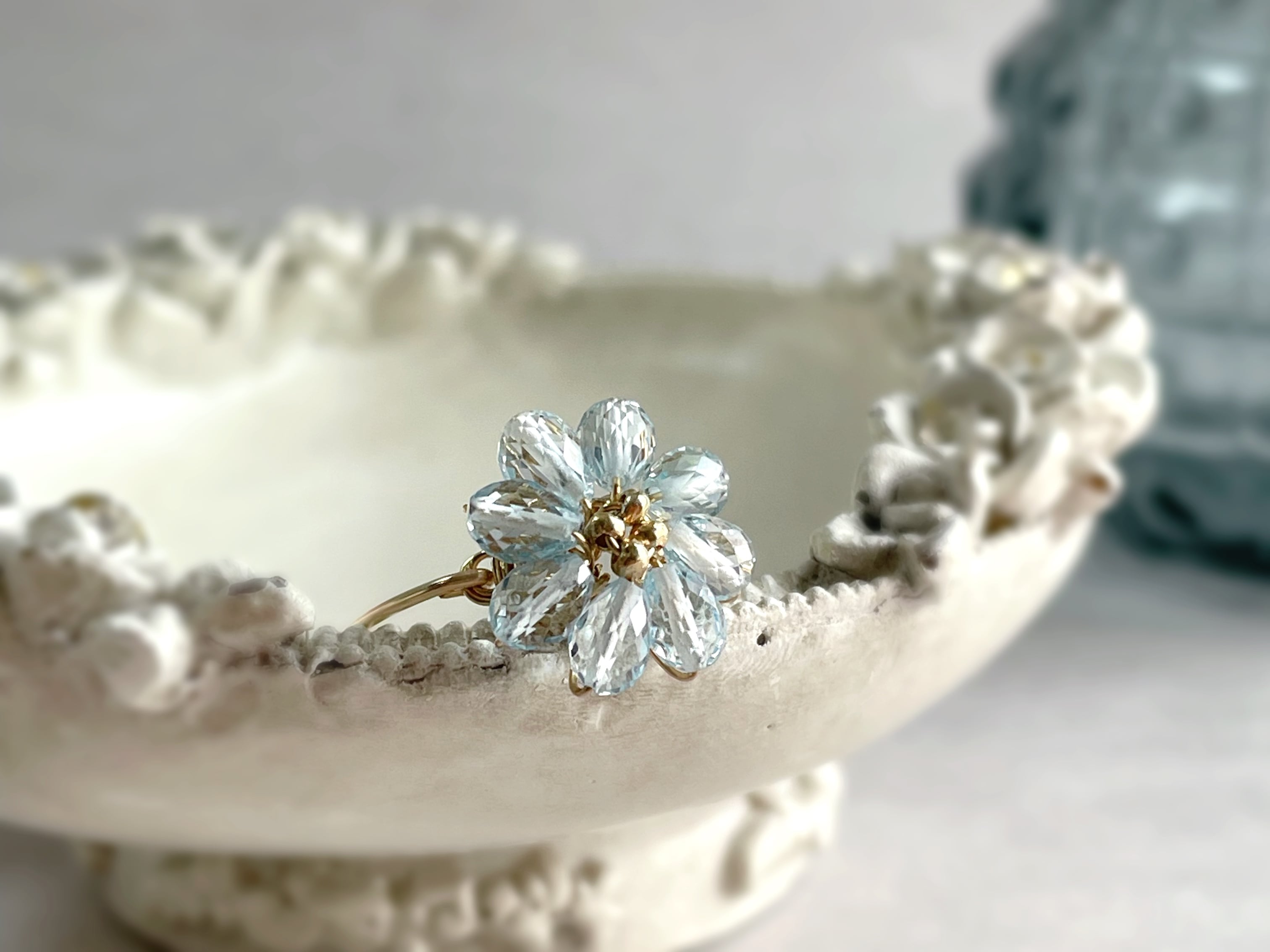 Marguerite - スカイブルートパーズの指輪