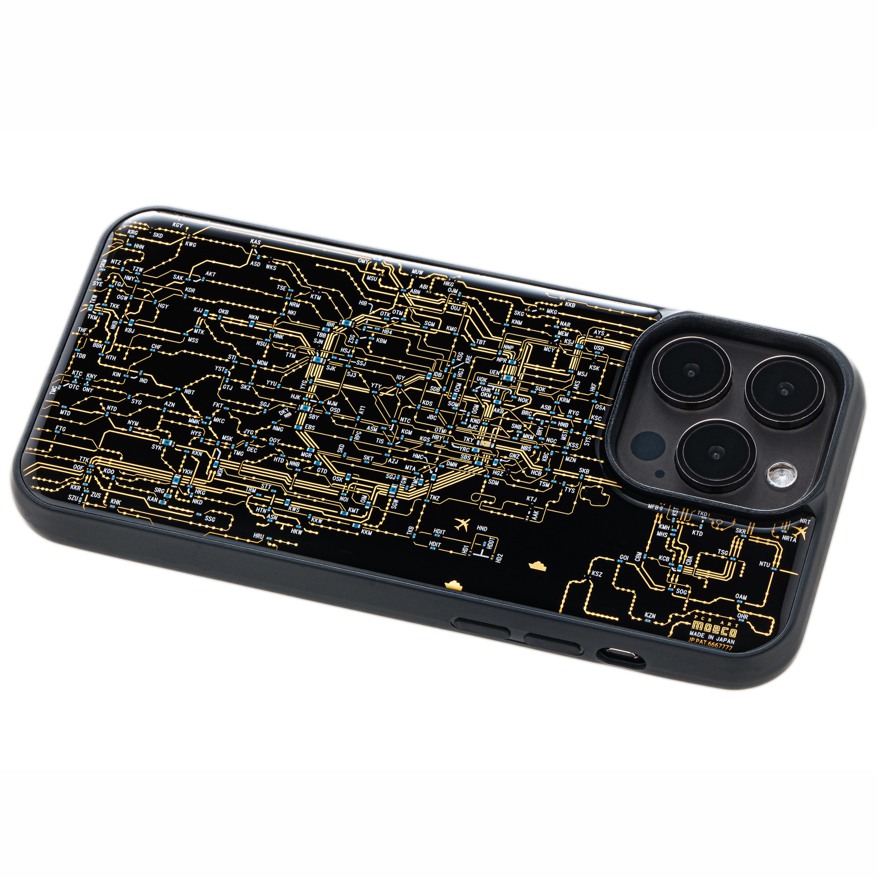 FLASH 東京回路線図 iPhone 15 Pro Max ケース | PCB ART moeco