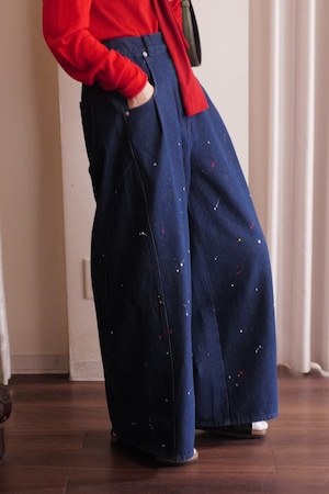 Paint Denim Pants navy