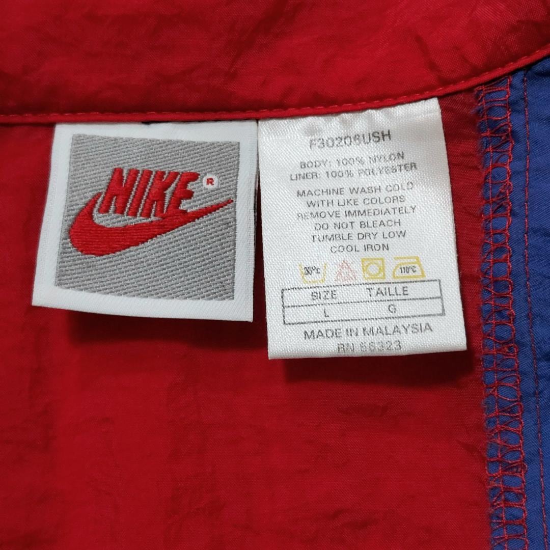 爆売り！ 銀タグ 90sナイキ NIKE 刺繍ロゴ スウェット パーカー ゆる 