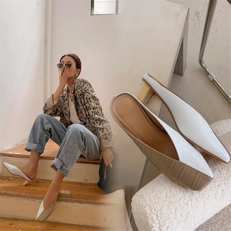 【新作】【送料無料】 カラーブロックスクエアトゥレディースハイヒール抹茶グリーンカーキハイヒール春秋レディースストーン柄パーティーハイヒール 靴 シューズ スプリング 春物 オータム 秋物 スクウェア 10b316802674000