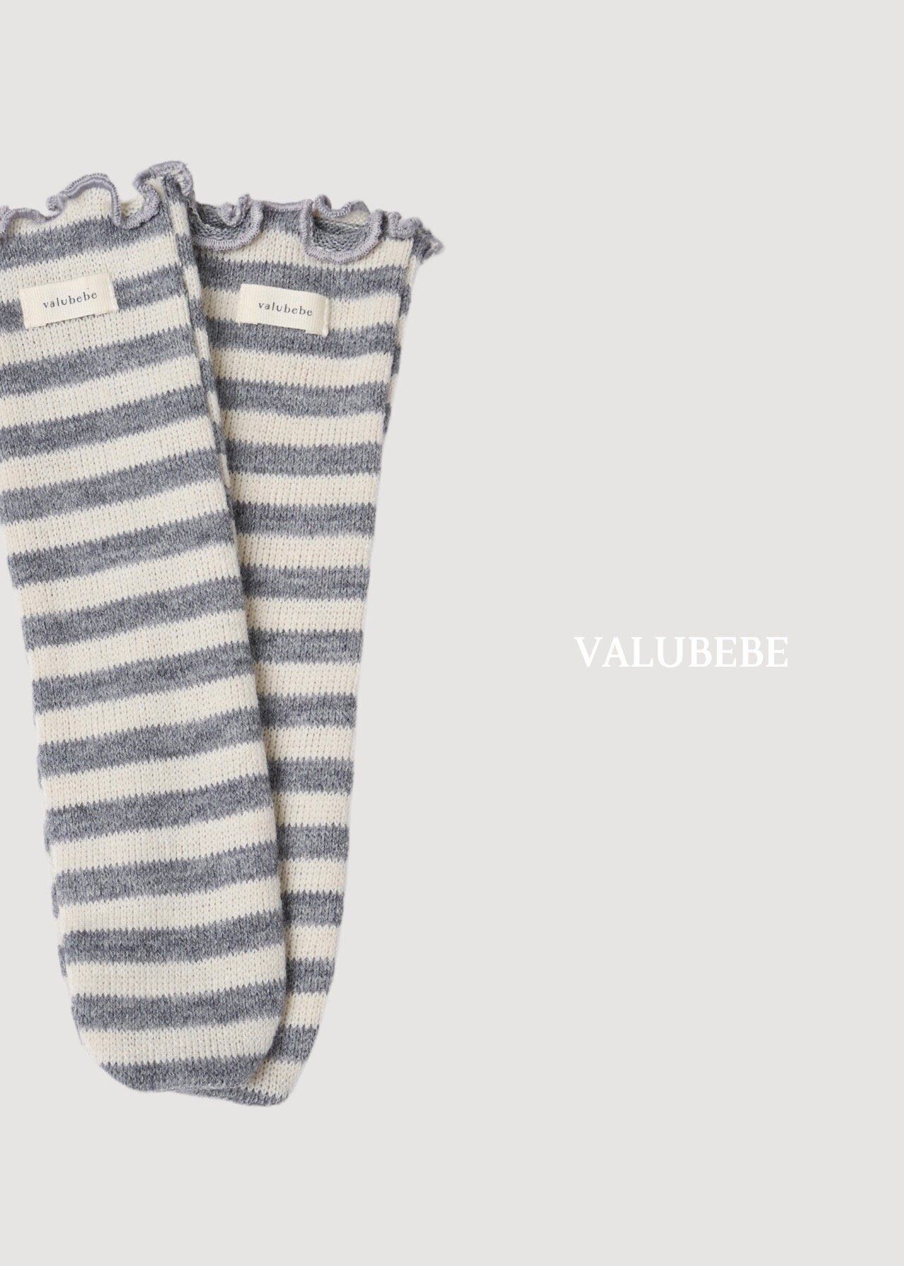 送料無料【予約】/ ボーダー靴下 / valubebe
