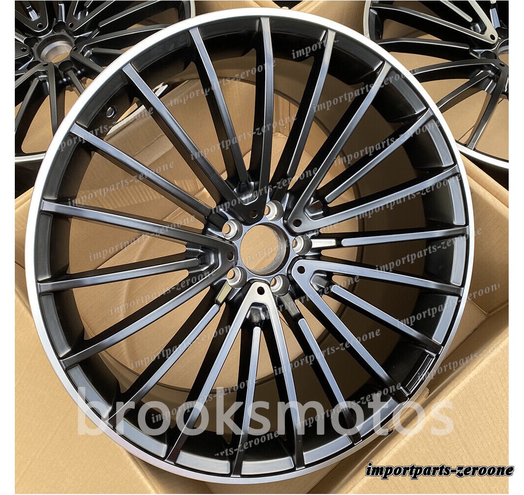 21インチ 新品サテンブラックスタイル ホイール クラウン クロス