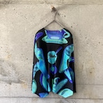 Thermography Ice Pattern Pleated Top