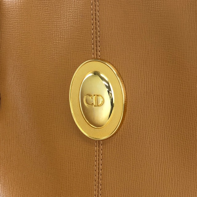 Christian Dior クリスチャン ディオール ハンドバッグ ブラウン CDロゴ レザー トートバッグ vintage ヴィンテージ オールド i5u28h
