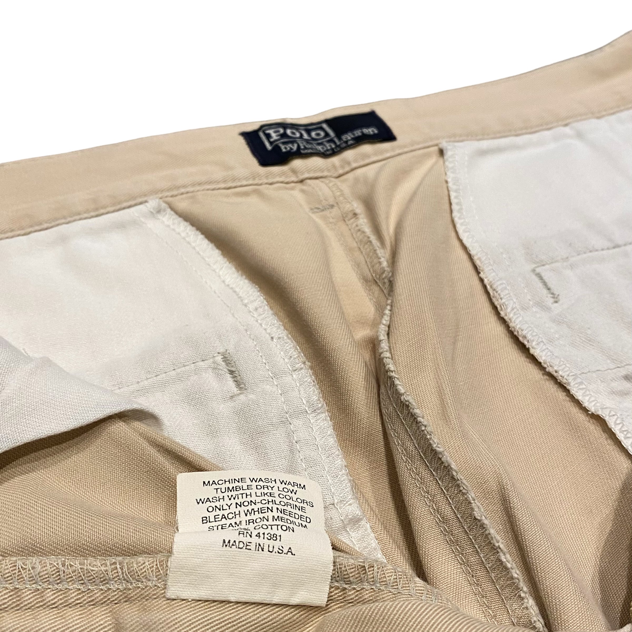 90's USA製 Polo Ralph Lauren 2Tuck Chino Pants W29 / ポロ 