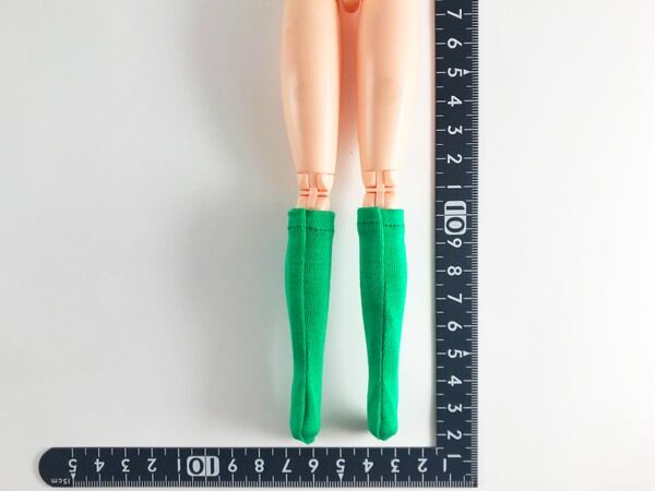 ドールアクセサリ 1/6 女性用 靴下 ストッキング 緑 TKDG23G87-8 - 画像2