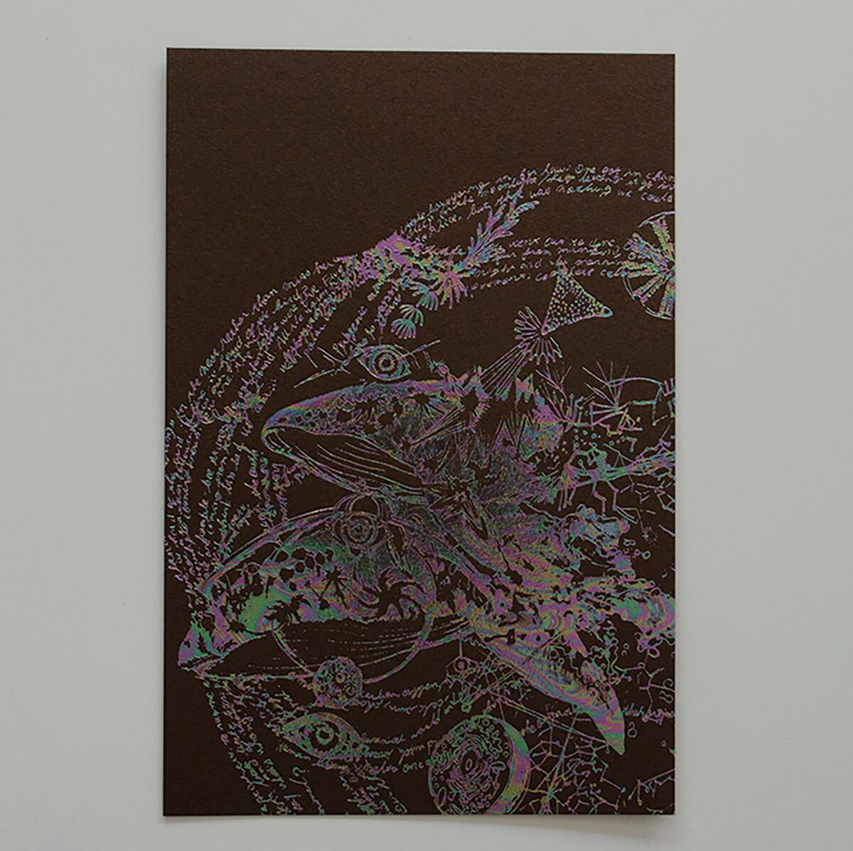 Eye Of Whale Brown 大判ポストカード 大小島真木 Museumshop T