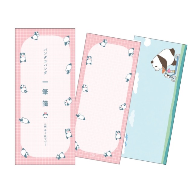 パンダコパンダ　一筆箋　桃（3749）