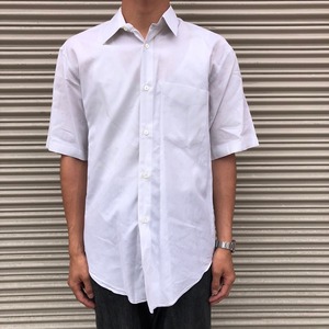 希少 80s 90s Issey Miyake Archive 半袖シャツ ホワイト 白シャツ ヴィンテージ カットソー イッセイミヤケ 無地 デザイナーズ M