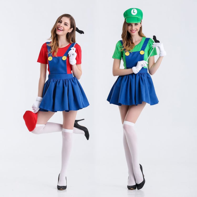 ☆ハロウィン☆コスプレ マリオ ルイージ コスチューム ミニ レディースファッション通販Joyfeel（ジョイフィール）