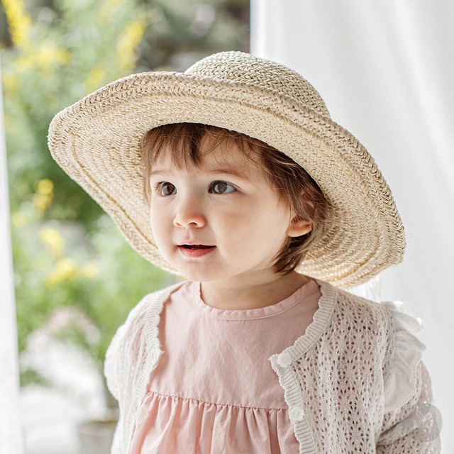 ※お洋服と同梱限定※【即納】<Happyprince>  Becky baby straw sunhat