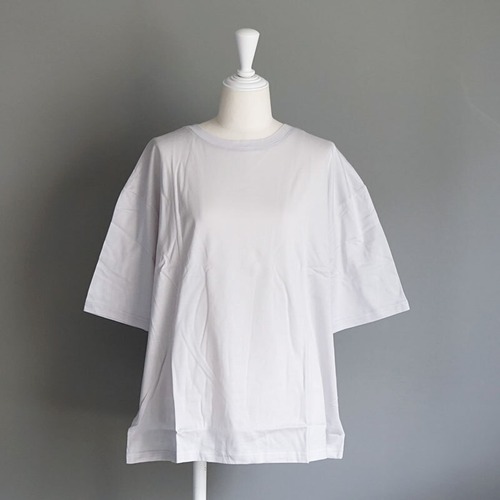 NARU FACTORY　ナルファクトリー　コットンワイドTシャツ　(649231)