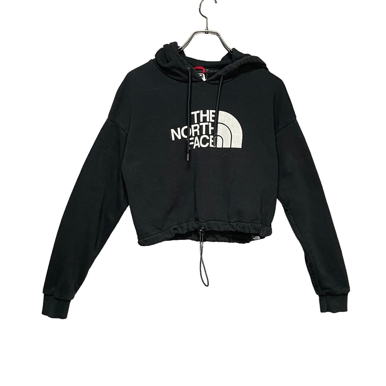 リメイク】 THE NORTH FACE 短丈パーカー M ドローコード プリント 