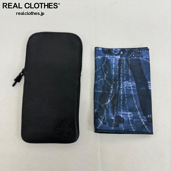 CHROME HEARTS/クロムハーツ レザーメガネケース CHプラス/ダガー