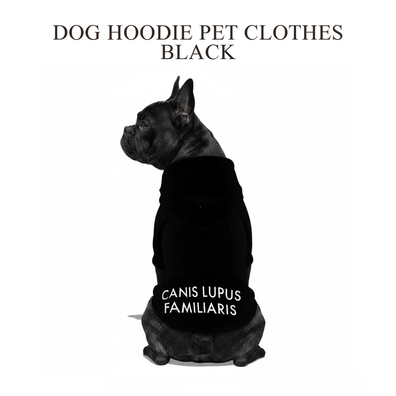 【受注生産・オリジナル】Dog Hoodie BLACK