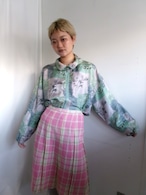 60-70’s Checked skirt Made in U.S.A